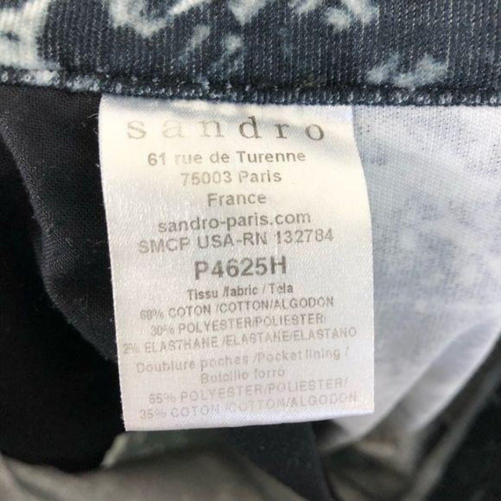 Sandro Rescue Tie Dye Acid Dip Corduroy Jeans - Picture 6 of 6